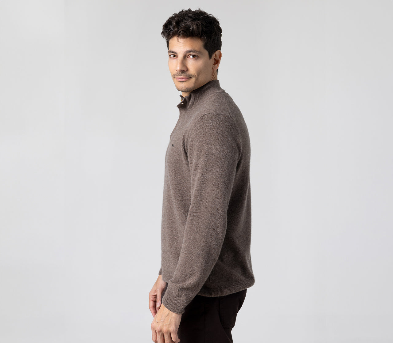 Men's Extra Fine Merino Zip Sweater