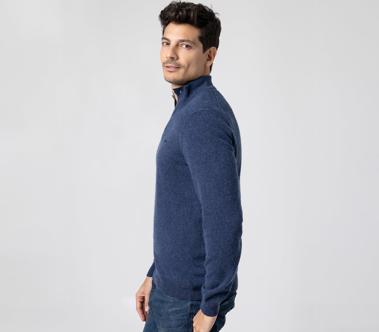 Men's Extra Fine Merino Zip Sweater